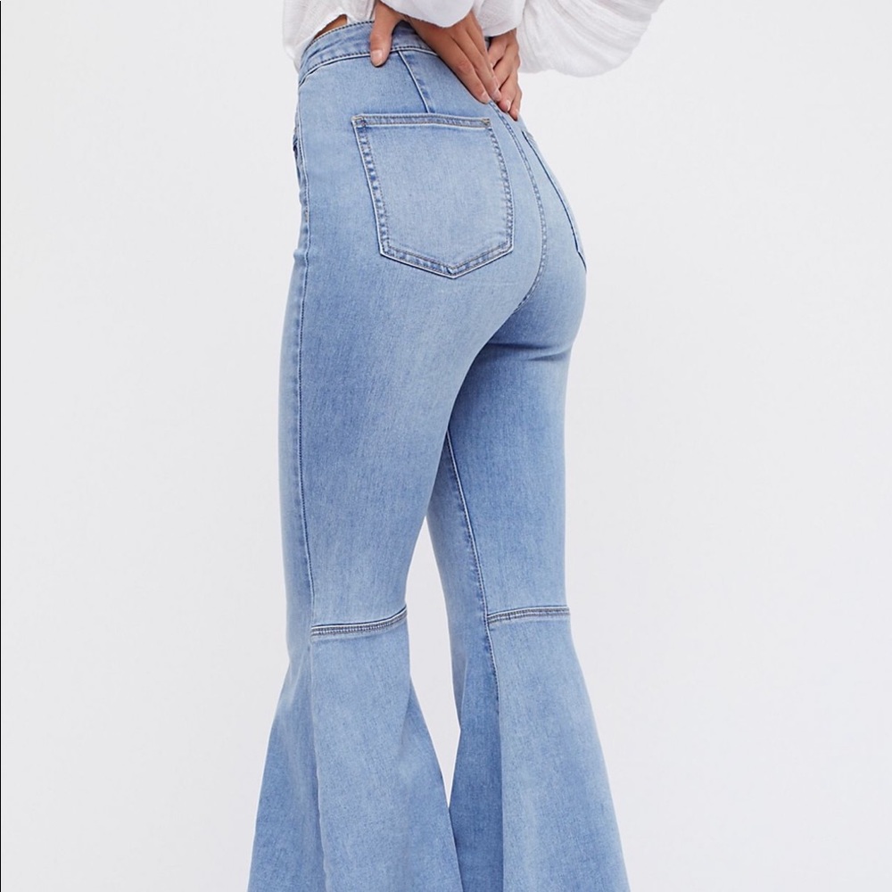 Free People Just Float On Flare Jeans